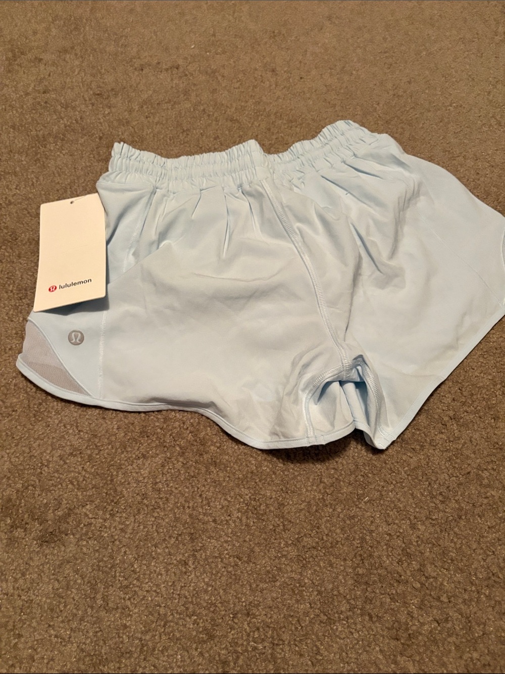 Lululemon Light Blue Women’s Hotty hot  4” lined Brand new size 4 - Picture 3 of 3